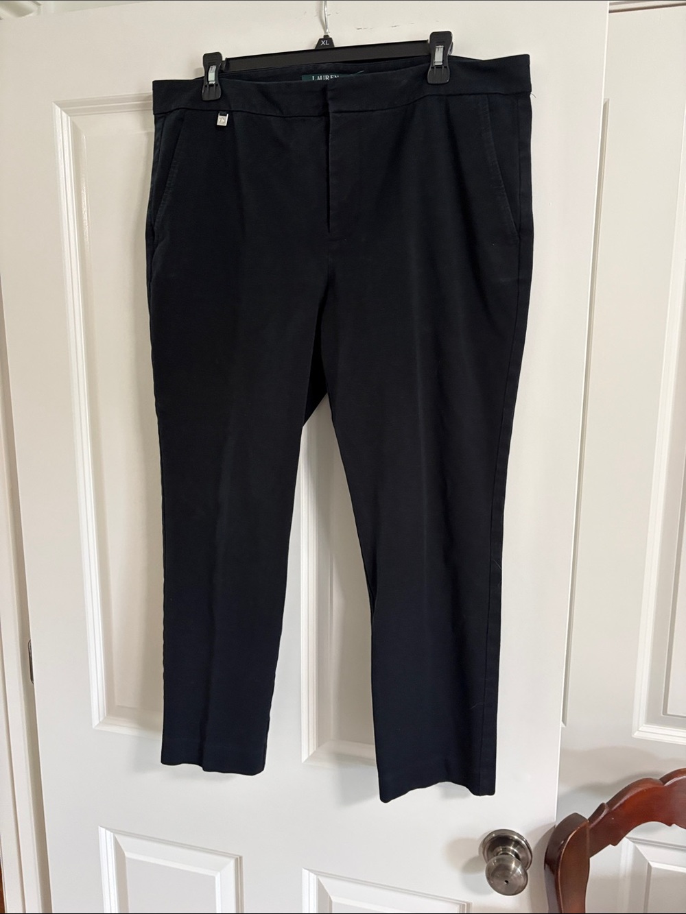 Lauren Ralph Lauren Black Men's Slim Dress Trousers